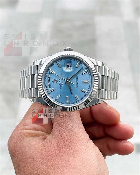 rolex platinum day date diamonds|Rolex Day-Date 40 platinum.